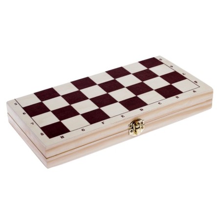 Chess "Levy" + set of checkers as a gift, checkers D-2.6 cm, king H-7.5 cm, pawn H-3.5 cm-5