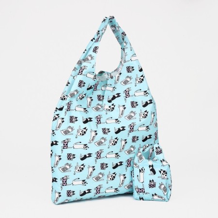 Permanent bag on the button, the color is blue