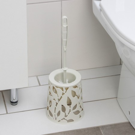 Blara for the toilet "Flora", 14 × 41 × 41 cm, white color-1