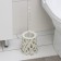 Blara for the toilet "Flora", 14 × 41 × 41 cm, white color