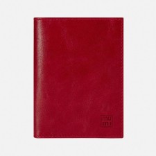 Cover for autoDocations and passports, red color