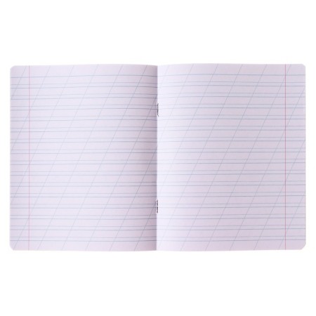 Notebook 12 sheets in the slanting line is a plain "New School", cover coated paper, VD-LK, OFSET block, MIX-1