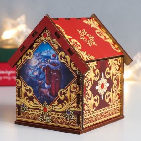 Tea house "Santa Claus" 10.5x9.5x12 cm-3