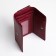 Women's wallet on the button, burgundy color