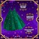 Carnival set "Bright Christmas tree", height 110-116 cm, dress, rim