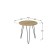 Journal table "Reed 530", 550 × 550 × 550 mm, sonoma oak color