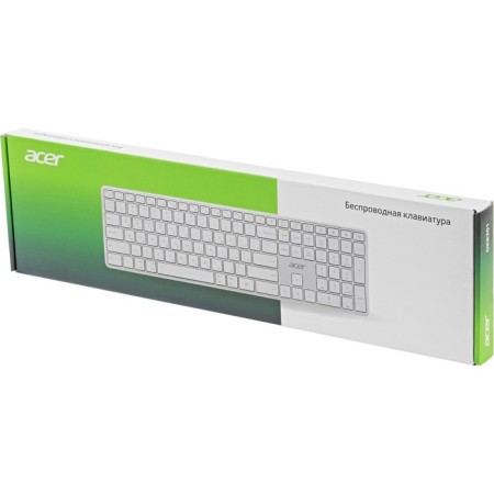 Keyboard Acer OKR301 White/silver USB wireless BT/Radio Slim Multimedia (ZL.KBDE 106689-9