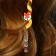 Hair decoration, spiral "for the most charming" 22 cm