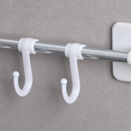 Towel holder, 8 hooks, 45 cm-3