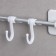 Towel holder, 8 hooks, 45 cm