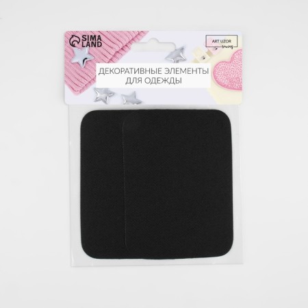 Clothes for clothing, 10 × 7.5 cm, adhesive, steam, black color-4