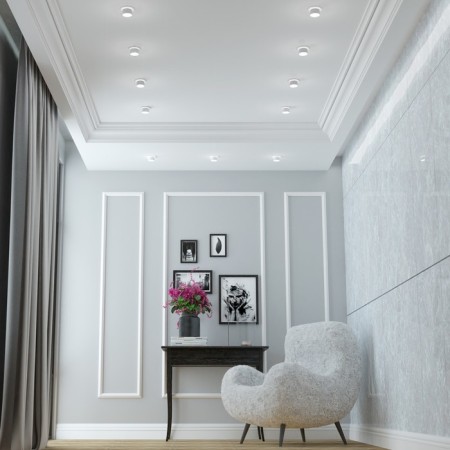 Lamp built -in Novotech. Lirio, 9W, GU10, 60x98x98 mm, white color-2