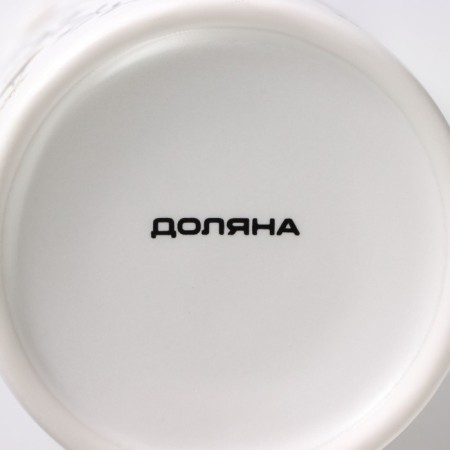 Porcelain share mug "Hedgehog", 380 ml, white color-4