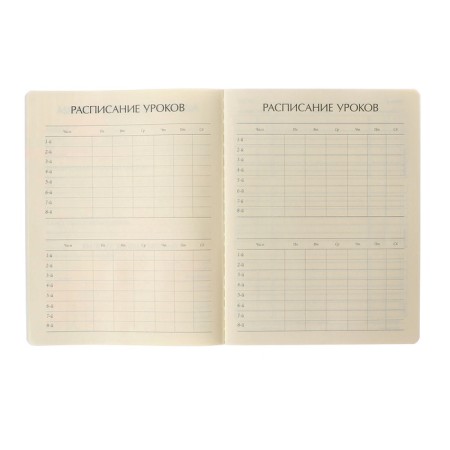 Universal diary for grades 1-11, 48 sheets, Black & White. Cardboard, Cardboard cover, SoftTouch lamination, tinted block-5