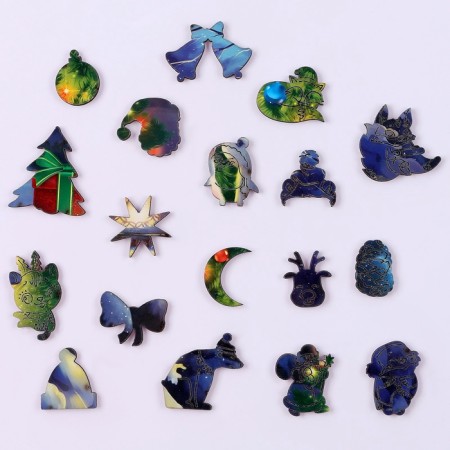 New Year's puzzle Figure "New Year! Night fairy tale "-3