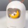 Night with a moisturizer dog on the moon LED USB AKB Gray 8.3x8.3x15 cm Risalux