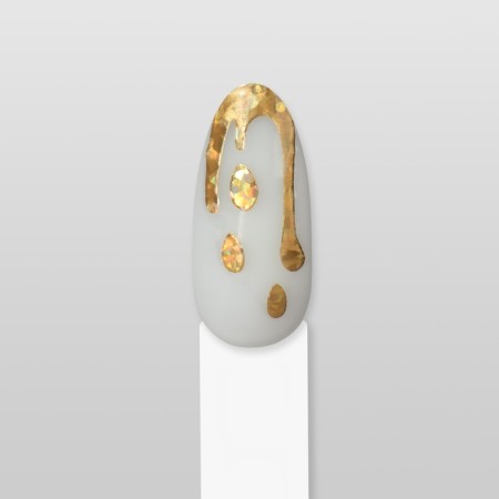 Nail stickers "ice cream", golden/holographic color-3