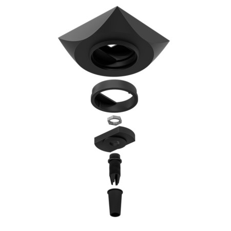 The base for suspended lamps Arte Lamp Base A410406, 7.1x7.1x2 cm, black