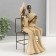 Polystone souvenir "Stylish couple on a bench" 13x12.5x24.5 cm