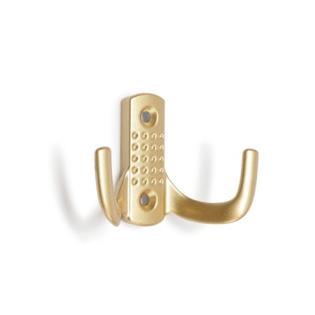 Hook furniture tundra TKD011SG, two -rod, matte gold color