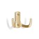 Hook furniture tundra TKD011SG, two -rod, matte gold color