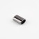 Tip for a cord, d = 4 mm, 13 × 9 × 6 mm, 10 pcs, black nickel color