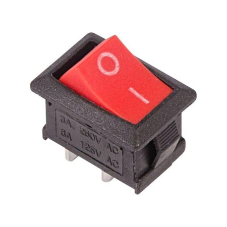 Klavic switch Rexant 36-2111, 250 V, 6 A, On-OFF, 2C, Red