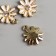 Decor for creativity metal, enamel, rhinestones "Chamomile" 2.2x1.8 cm