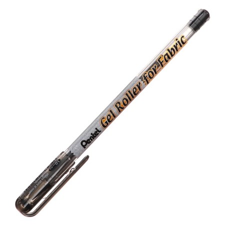 Gel pen on Pentel Gel Roller for Fabric, Node 1.0 mm, black ink black-1