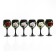 Set of glasses for the wine "Zhostovo" 6 pcs, 220 ml