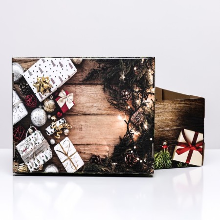 Folding box "Harded Gifts", 31.2 x 25.6 x 16.1 cm mix-5