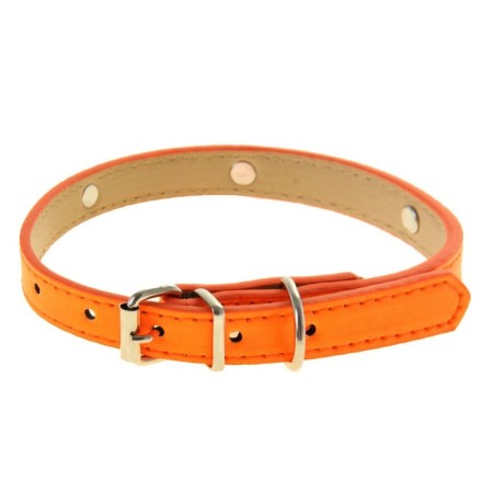 Neon collar with paws, 40 x 1.5 cm, orange-1