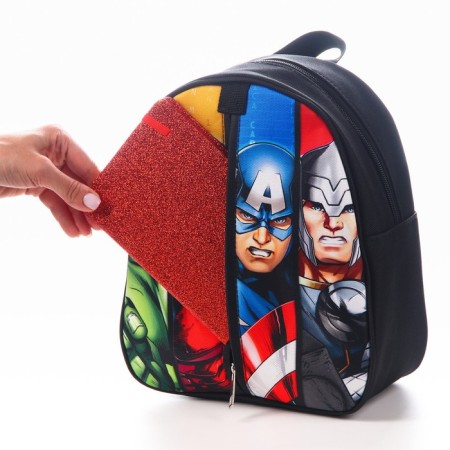 Baby backpack, at lightning, 23x27 cm, Avengers-8