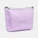 A set of cosmetic bags 2 in 1 on a zipper, with a pen, lilac color