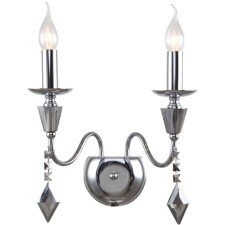 Wall lamp STILFORT 1053/09/02W Grace, 2x40W, E14, 215x215x310 mm, chromium color