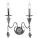 Wall lamp STILFORT 1053/09/02W Grace, 2x40W, E14, 215x215x310 mm, chromium color