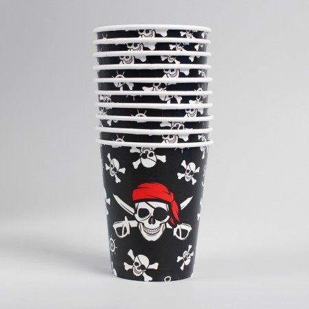 A single -single paper glass "Pirate", 250 ml-2