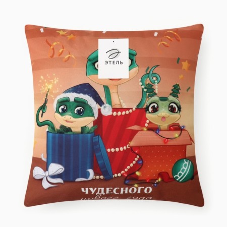 Pillow Ethel "Gifts" Ethel 40x40 cm, 100% p/e, velor-4