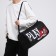 Children's sports bag for a boy with a zipper, external pocket, black color
