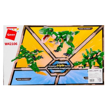 Designer transformer "Dinosaur", 3 assembly options, 287 details-3