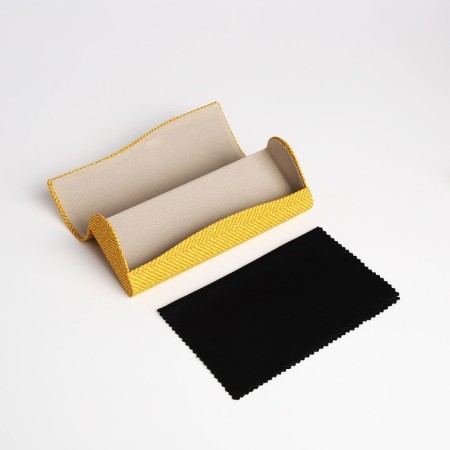 Case for glasses on a cracker, yellow color-3
