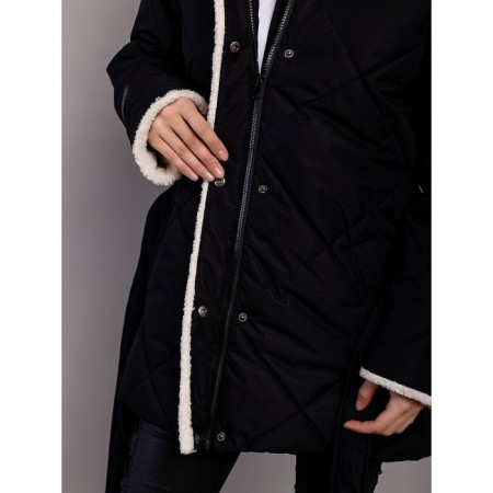 Jacket for girls, height 158 ​​cm, black color-18