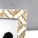 Photo frame plastic 13x18 cm "Golden Indian patterns on gray-beige" 21.5x16.8 cm