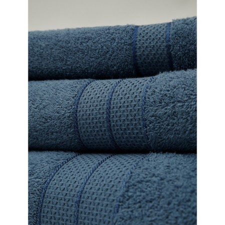 Set of terry towels Indigo, size 30x50 cm, 50x100 cm, 70x140 cm-4