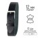 Watch strap, female, 12 mm, genuine leather, black
