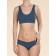 Top female, size 44, dark blue color