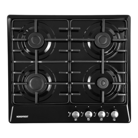 Hon surface NordFrost HS 6040 B, gas, 4 burners, black