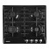 Hon surface NordFrost HS 6040 B, gas, 4 burners, black