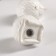 Set for spices of the “Hedgehog in gold”, 2 items: Solonka 60 ml, pistor 60 ml, white color