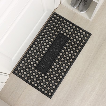Rug of harassed cellular shade, 44.5 × 75 cm, black color-2